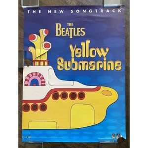THE BEATLES Poster 1999 Yellow Submarine Capitol / EMI 2-sided Rip Promo (11)